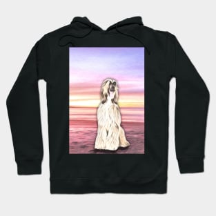 Afghan Hound In Sunset Hoodie